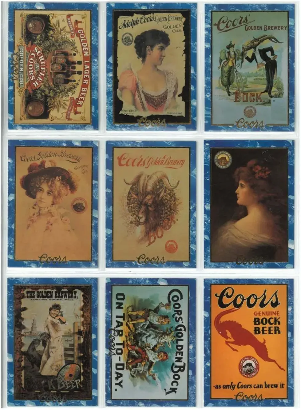 1995 Coors Beer Collectors Cards Complete Set 1‐100 See Pics Plus Checklist